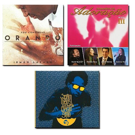 Kit 3 CDS Evangélicos  Cristã  Gospel- Novos e Lacrados
