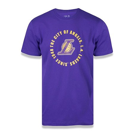 Camiseta New Era NBA Los Angeles Lakers Masculina