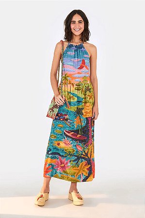 Vestido Farm Cropped Sonho na Amazonia