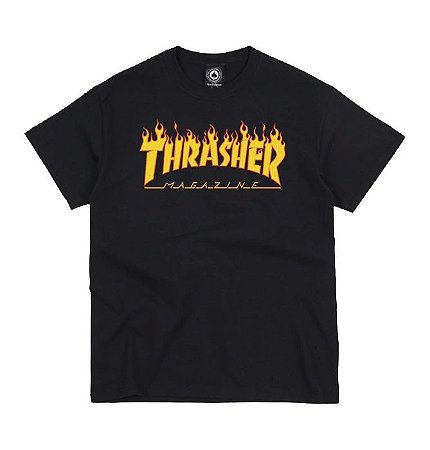 Camiseta Thrasher Flame Logo Masculina