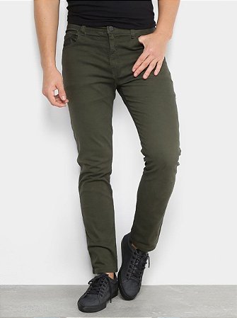 Calça Ellus Soft Color Ly New Skinny Plaq e Asa Masculina