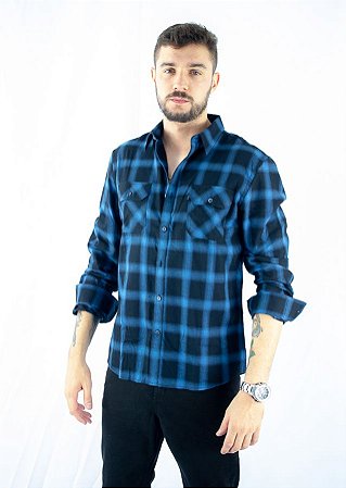 Camisa Ellus Xadrez Gear Light Wool Touch 50 Masculina