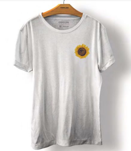 Camiseta Osklen Regular Stone Sunflower Masculina Branca