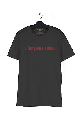 Camiseta Ellus Fine Jeans Gotic Masculina Preta
