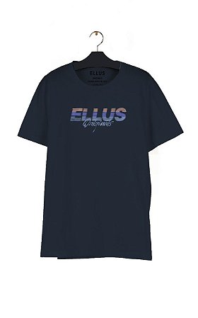 Camiseta Ellus Originals Aqua Classic Masculina Azul