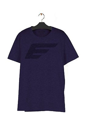 Camiseta Ellus Melange Maxi Easa Masculina Mescla Roxo