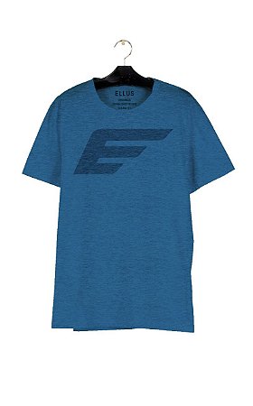 Camiseta Ellus Melange Maxi Easa Masculina Azul