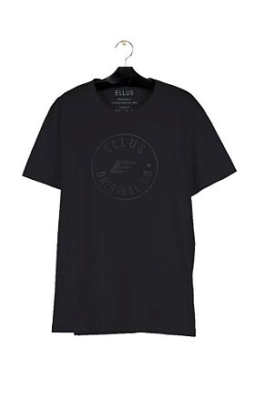 Camiseta Ellus Fine Originals Co Foil Masculina Preto