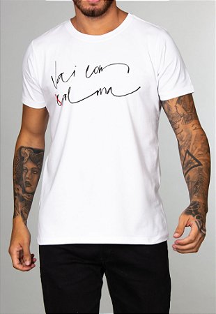 Camiseta Red Feather Com Alma Masculina Branca