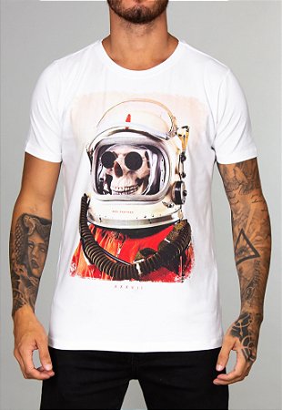 Camiseta Red Feather Viajante do Tempo Masculina Branca