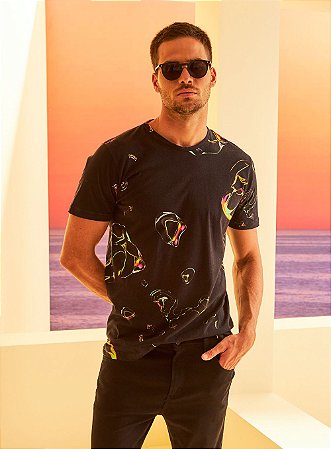 Camiseta Forum Estampada Digital Night Masculina