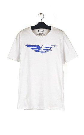 Camiseta Ellus Classic Espelhado Masculina Branca