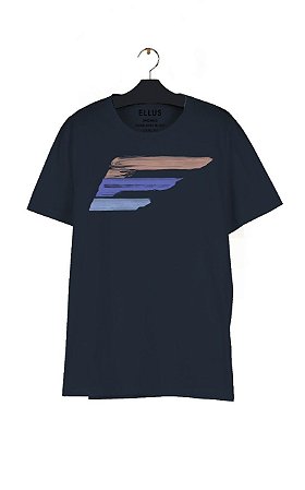 Camiseta Ellus Maxi Easa Aquarela Classic Masculina Azul