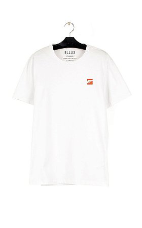 Camiseta Ellus Fine e Asa Square Classic Masculina Branca