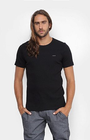 Camiseta Colcci Canelada Masculina Preto