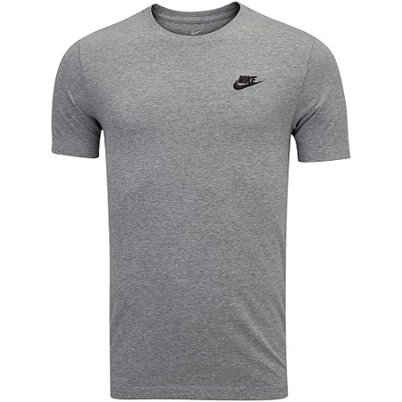Camiseta Nike Sportswear Club Masculina Cinza