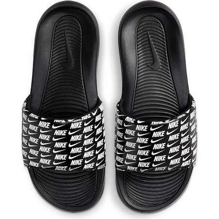 Chinelo Nike Victori Slide Print Masculino Preto
