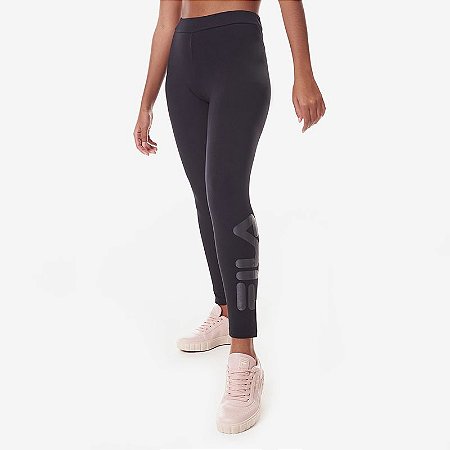 Calça Fila Legging Letter Feminina Preta