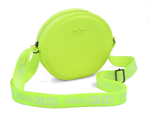 Bolsa Colcci Quebek Logomania Feminina Verde Neon