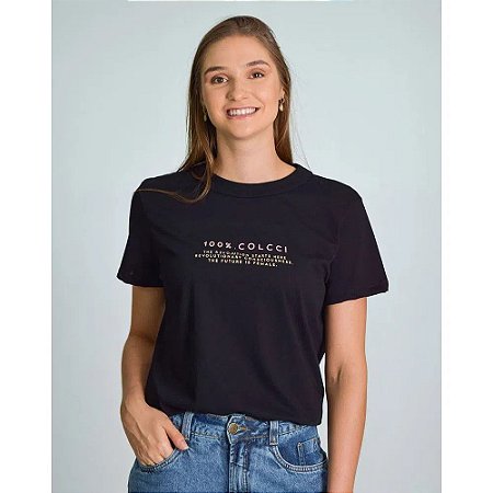 Camiseta Colcci Estampada feminina