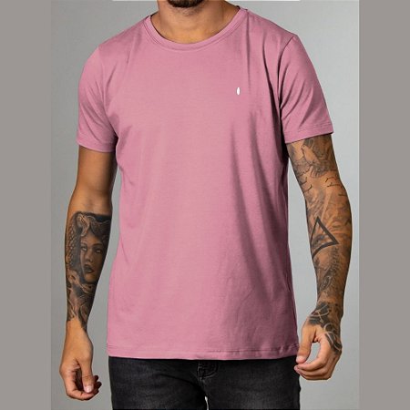 Camiseta Red Feather Básica Gola Canoa Nude