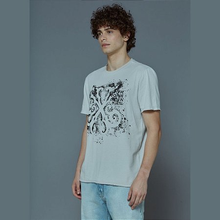 Camiseta John John Brasão Spray Masculina Bege