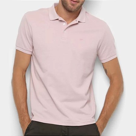 Polo Ellus Piquet Classic Masculina Rosa