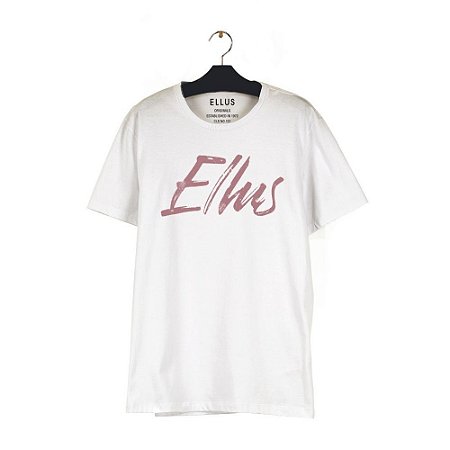 Camiseta Ellus Fine Manual Classic Masculina Branca