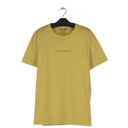 Camiseta Ellus Fine Light Classic Masculina Amarela