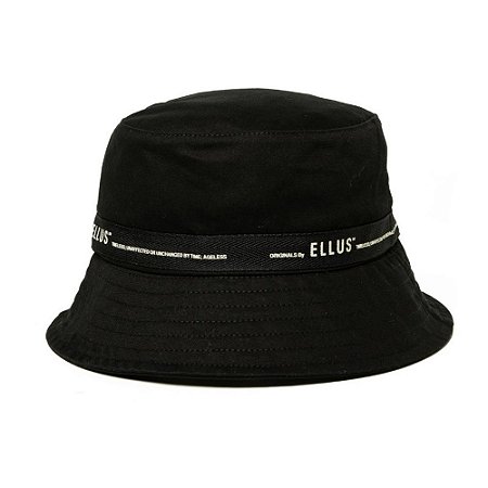 Chapéu Bucket Hat Ellus Timeless Masculino Preto