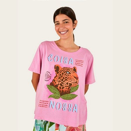 T-shirt Farm Fit Coisa Nossa Rosa