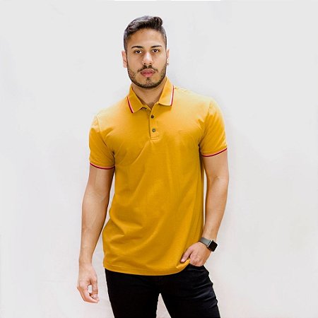 Camisa Polo Ellus E ASA Frisos Melange Friso Masculino