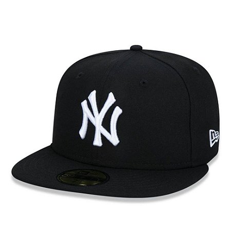 Bone New Era 59 Fifty New Yankees Masculino Preto