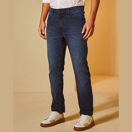 Calça Forum Jeans Paul Slim Masculina Índigo