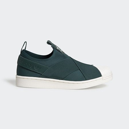 Tenis Adidas Superstar Slip On Feminino Verde Dom Store Multimarcas Vestuario Calcados Acessorios