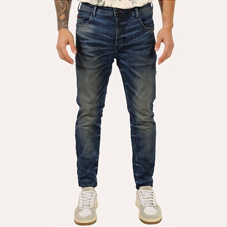 Calça Forum Jeans Alexandre Cropped Masculina Índigo