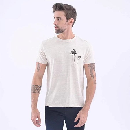 Camiseta Osklen Pocket Palms Masculina