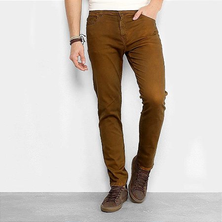 Calça Ellus Soft Color Ly New Skinny Plaq e Asa Masculina