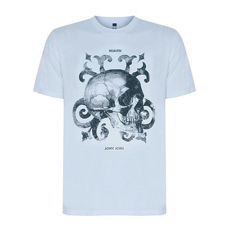 Camiseta John John Skull Square Preta - Compre Agora