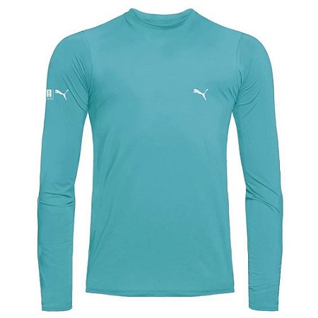 Camiseta Puma Manga Longa Proteção UV50 Masculina