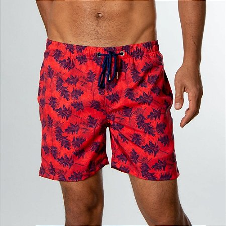 Short Red Feather Swim Red Trip