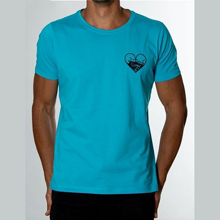 Camiseta Red Feather Love is Love Turqueza