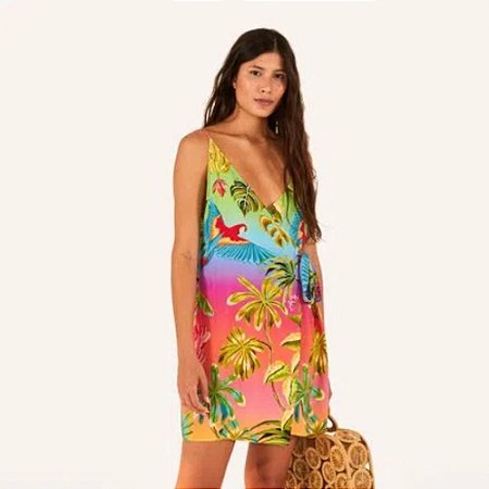 Vestido Farm Curto Beleza Tropicana