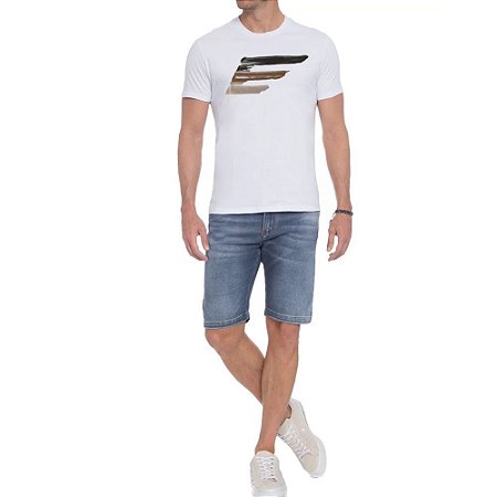 Camiseta Ellus Fine Easa Aquarela Classic Masculina