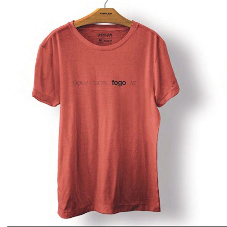 Camiseta Osklen Stone Fogo Masculina