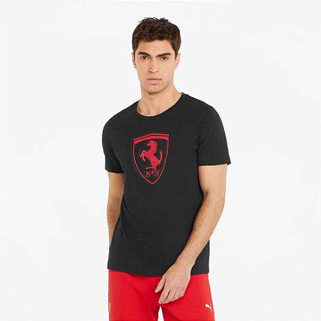 Camiseta Puma Scuderia Ferrari Race Tonal Shield Masculina - Dom Store  Multimarcas Vestuário Calçados Acessórios