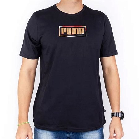 Camiseta Puma Graphic Metal Masculina - Dom Store Multimarcas Vestuário  Calçados Acessórios