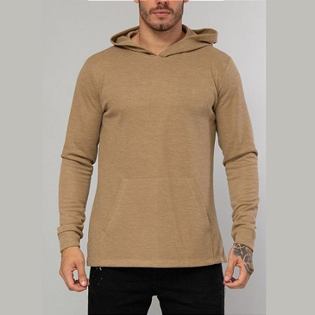 Casaco Red Feather Trico Hood Mocha