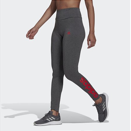 Calça Legging Adidas Cintura Alta Essentials Logo