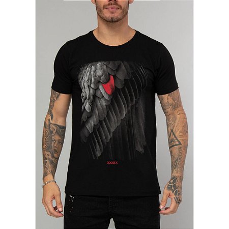 Camiseta Red Feather Black Wing
